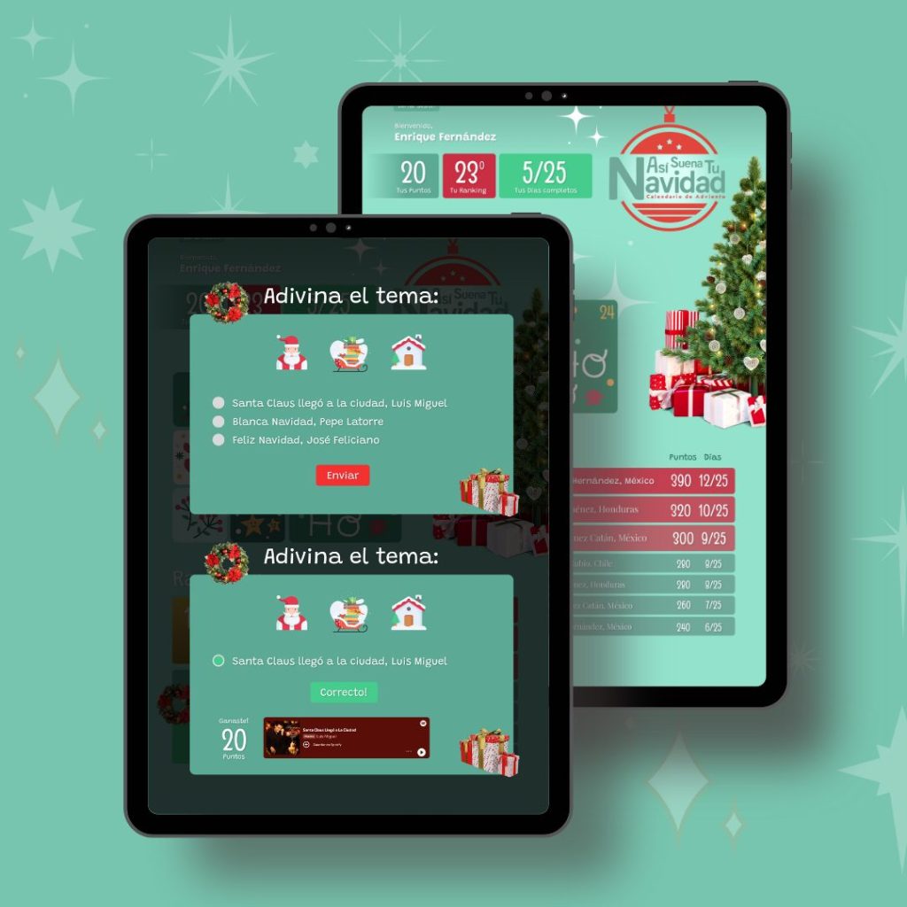Así Suena tu Navidad. Aplicación Web para la navidad de 2025