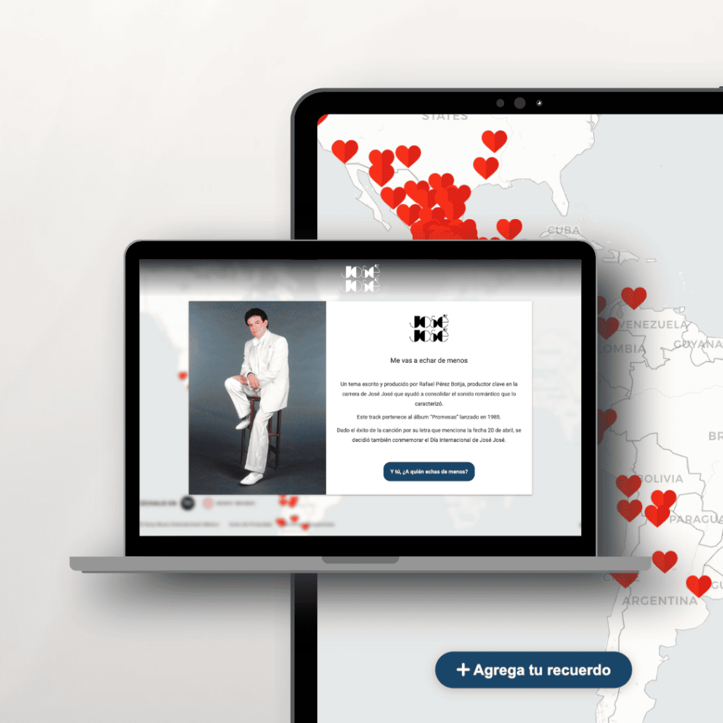 Mockup del Sitio Web de José José