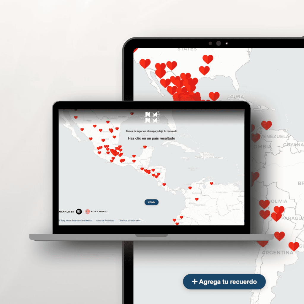 Mockup del sitio web de José José