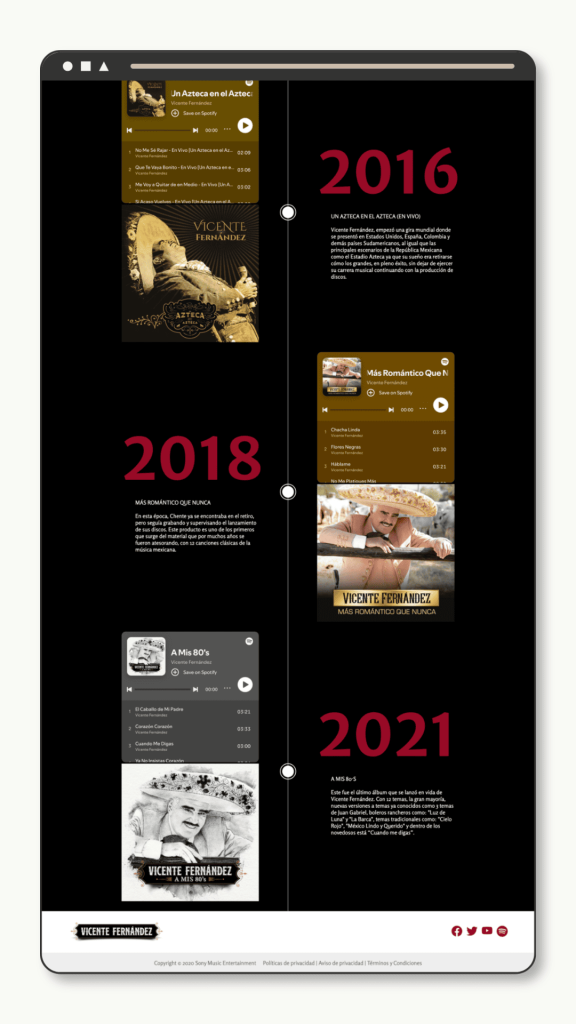 Vicente Fernandez Mockup de sitio web 03